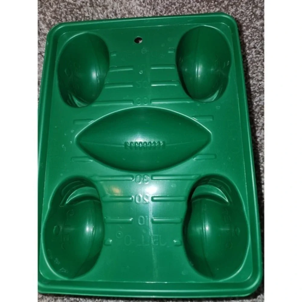 2-Jello‎ Jiggler Football & Helmets Molds for Shots Soap Candy Molds Crafts etc